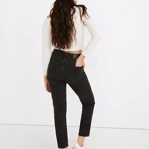 NEW WMNS P27 Madewell Petite Classic Straight Jeans in Lunar Wash